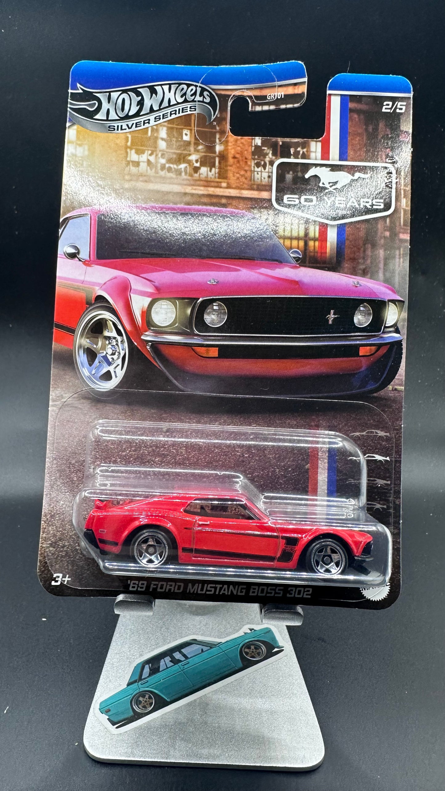 2025 Hot Wheels Silver Series 60 Years 69’ Ford Mustang Boss 302