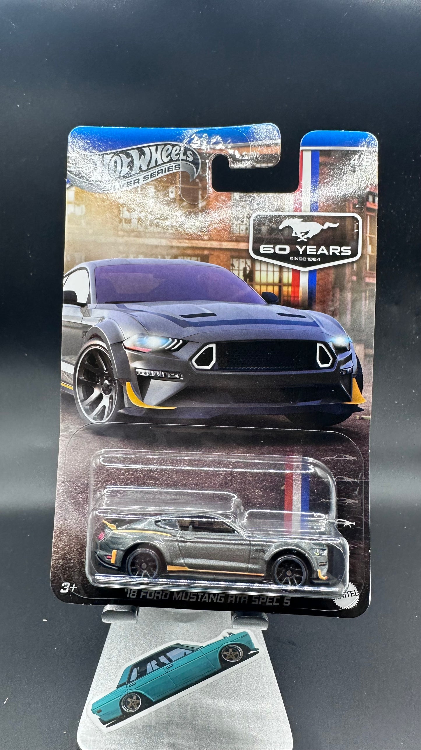 2025 Hot Wheels Silver Series 60 Years 18’ Ford Mustang RTR Spec 5